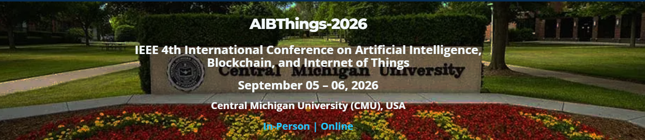 International Conference on Artificial Intelligence, Blockchain, and Internet of Things (AIBThings)